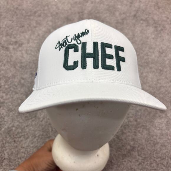 New! Short Game Chef-white adjustable hat - Picture 3 of 9